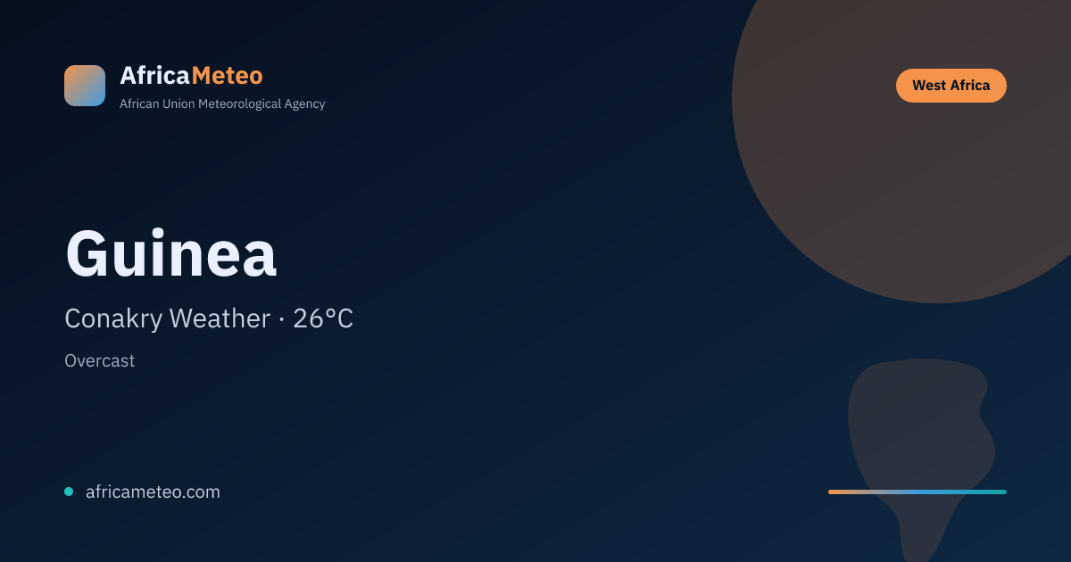 Guinea Weather Forecast: Current Conditions & 7-Day Outlook · AfricaMeteo