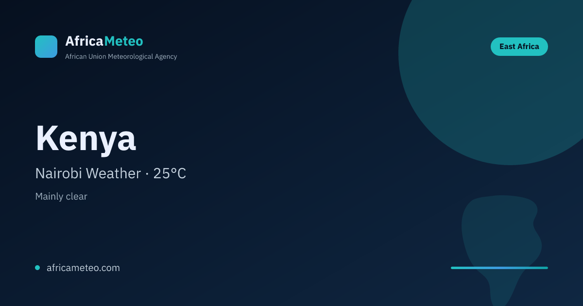 Kenya Weather Forecast: Current Conditions & 7-Day Outlook · AfricaMeteo