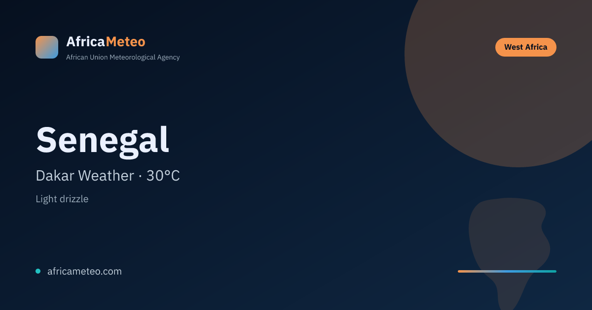 Senegal Weather Forecast: Current Conditions & 7-Day Outlook · AfricaMeteo